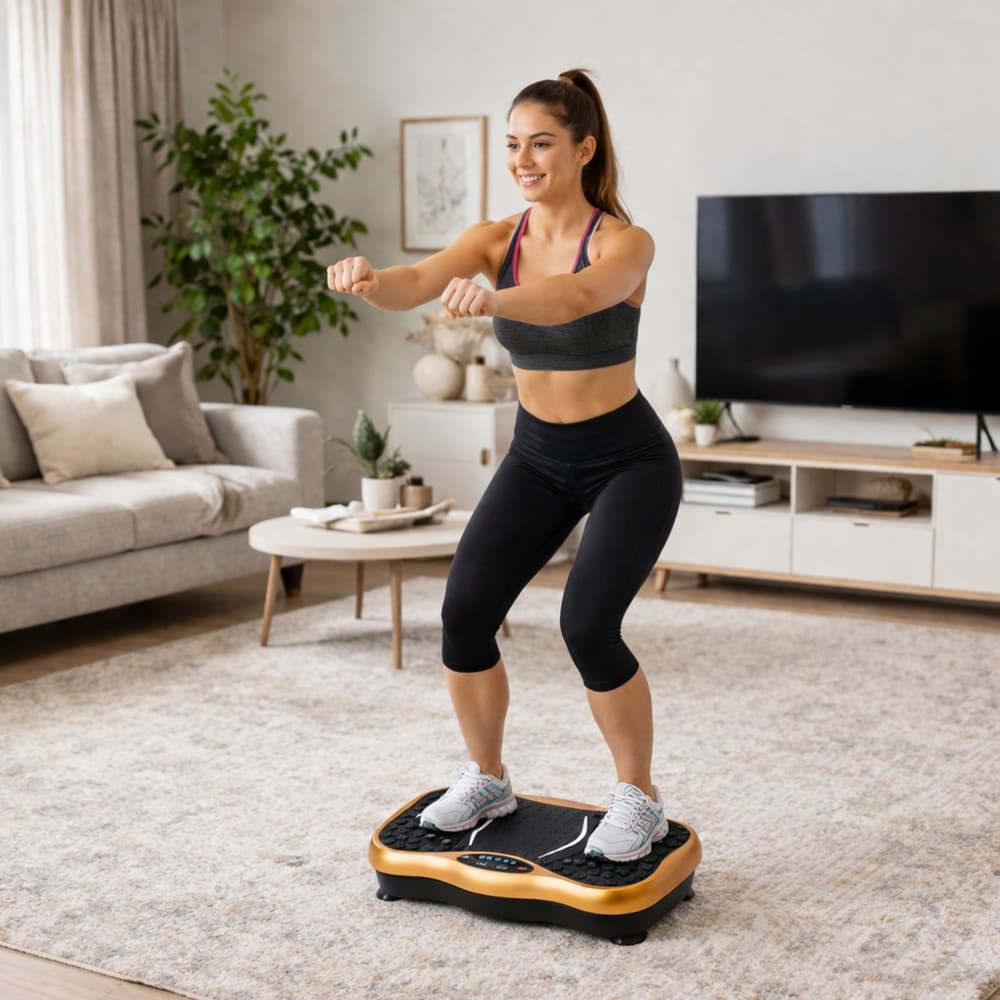Vibracijska platforma za fitnes trening z Bluetooth zvočniki LEAN 8