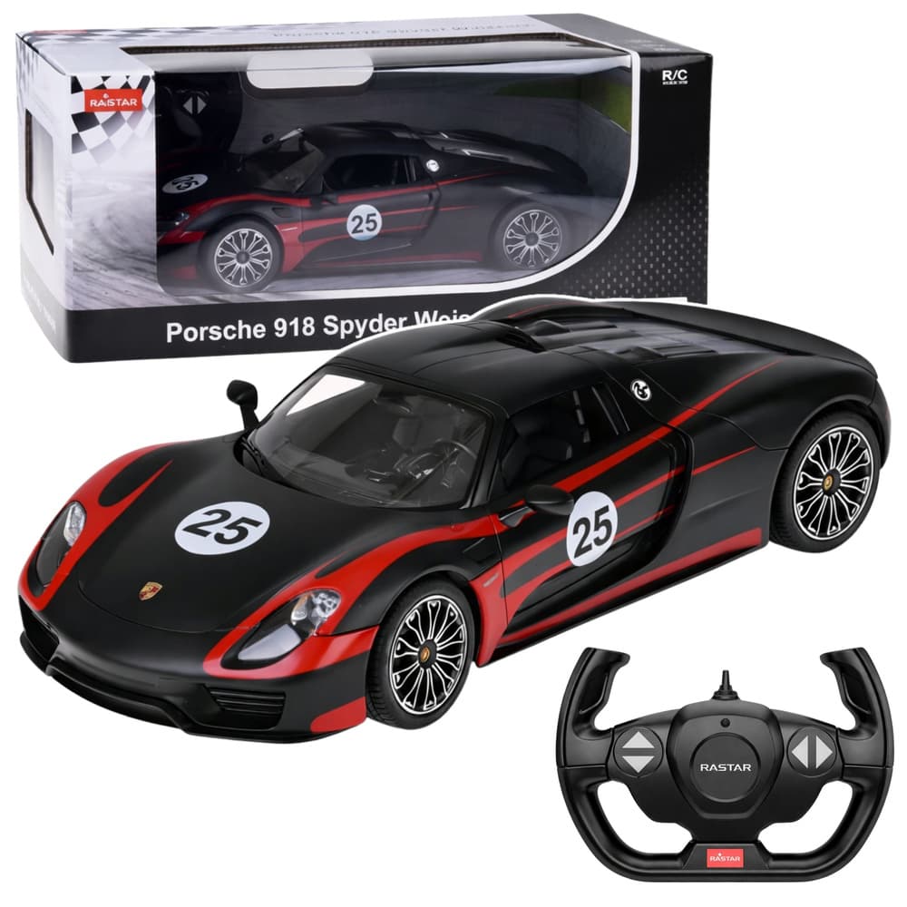 RASTAR RC avto Porsche 918 Spyder Performance, črn, 1:14