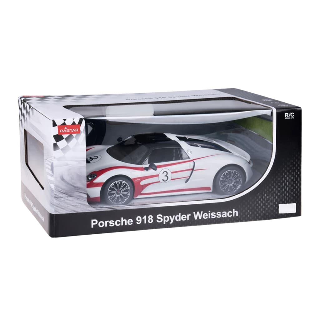 RASTAR RC avto Porsche 918 Spyder Performance, bel, 1:14 8