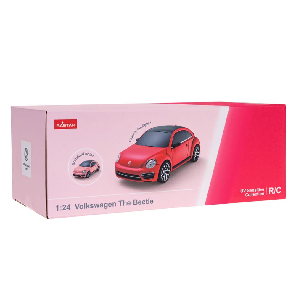 RASTAR RC avto VW Beetle, roza, spreminja barvo, 1:24 5