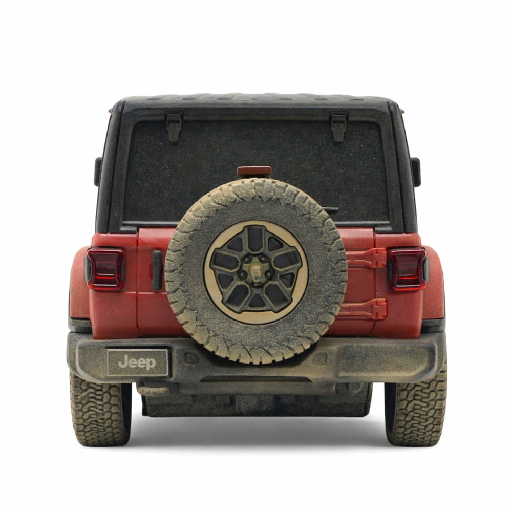 RASTAR RC terenski avto JEEP Wrangler Rubicon Muddy, rdeč, 1:24 5