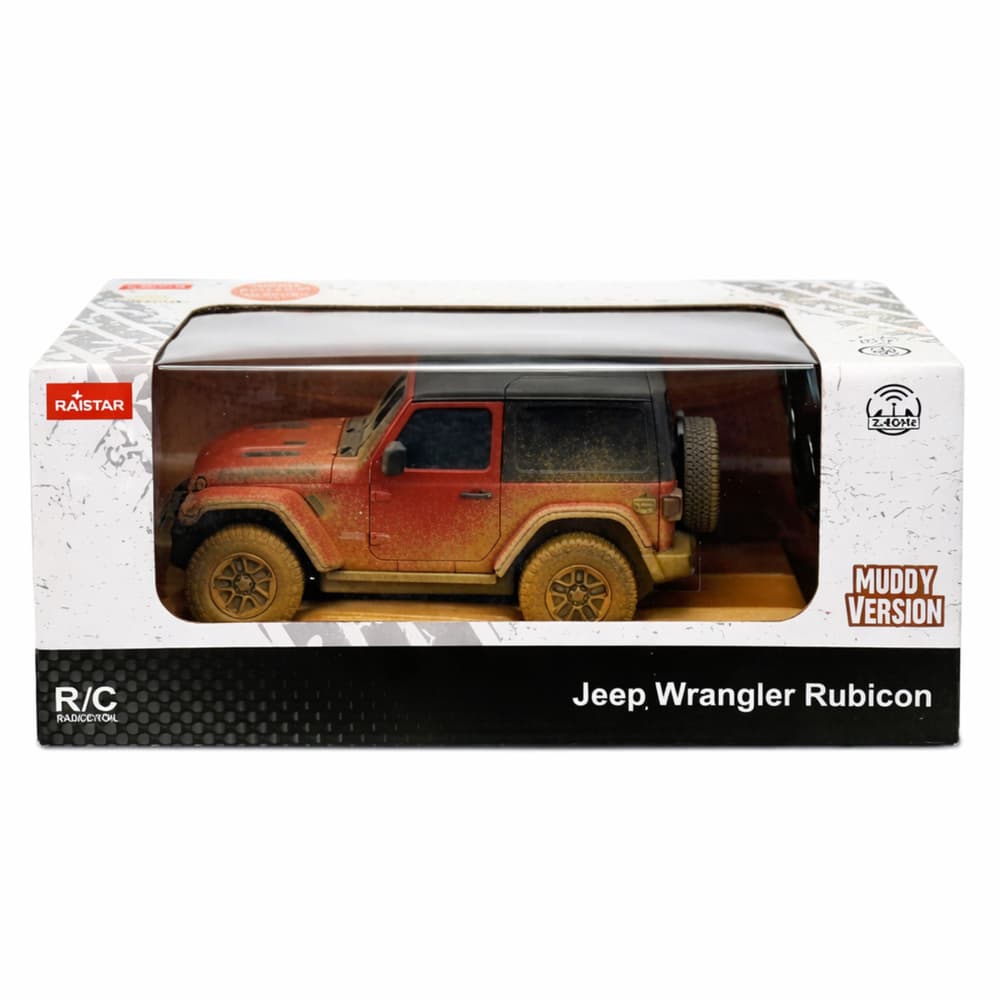RASTAR RC terenski avto JEEP Wrangler Rubicon Muddy, rdeč, 1:24 7