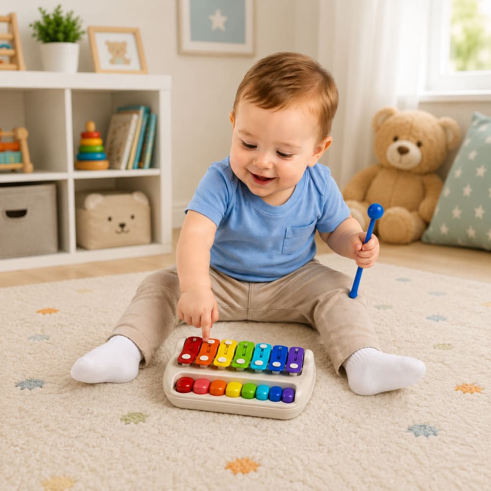 AnP-29520 Otroška glasbena igrača LEAN TOYS: ksilofon + klaviatura 4
