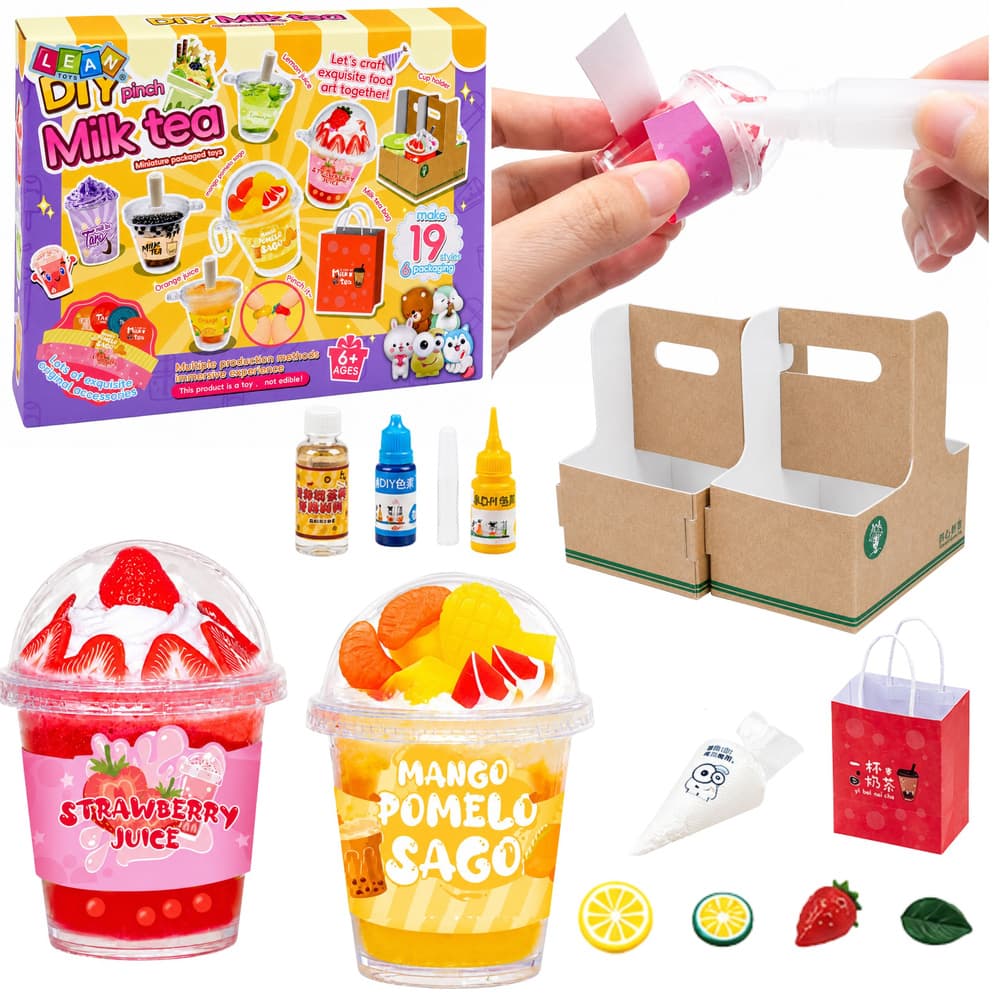 Kreativni DIY set za ustvarjanje "Milk Tea" napitkov