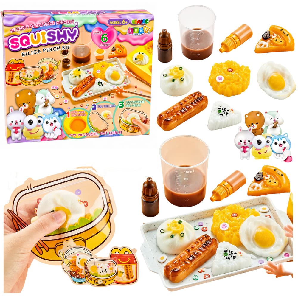 Kreativni set za ustvarjanje Squishy figuric s motivom zajtrka