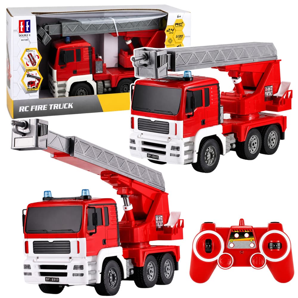 AnP-29707 Daljinsko voden gasilski avtomobil LEAN TOYS z dvižno košaro (1:20)