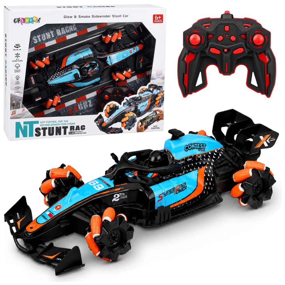 AnP-29711 RC dirkalnik LEAN TOYS 4WD, obračanje 360°, LED luči, dim (1:10)