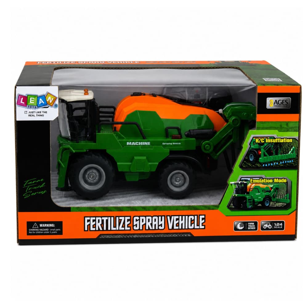 RC kmetijski kombajn z razpršilnikom, luči, zvoki, 1:24 6