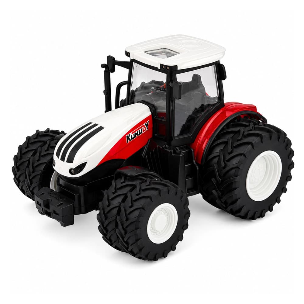 RC traktor s tekočim trakom in balami, luči LED, 1:24 3