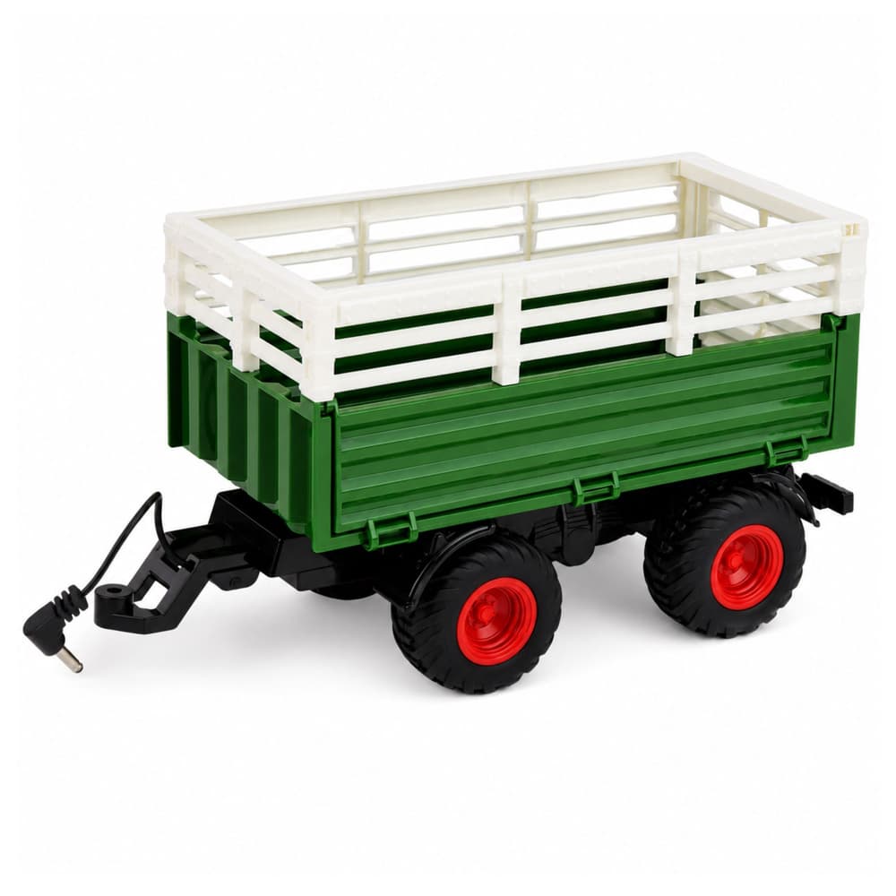 RC traktor z kiper prikolico, električno dviganje, luči, 1:24 4