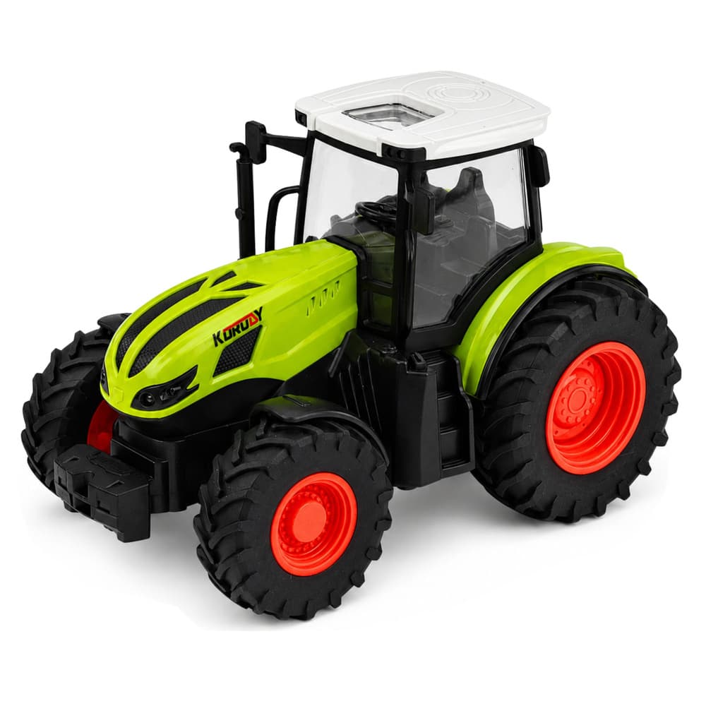 RC traktor s prikolico in balami, LED luči, 1:24 3