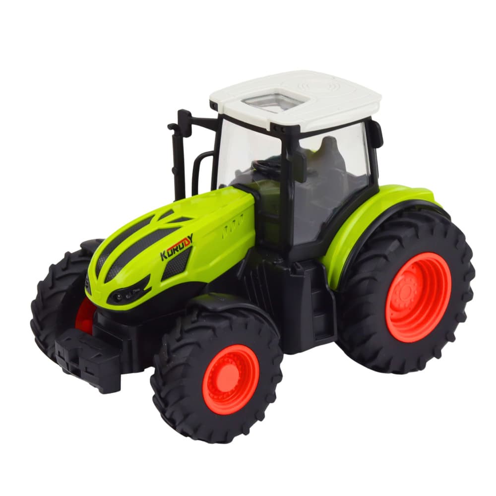 RC traktor s prikolico in balami, LED luči, 1:24 4