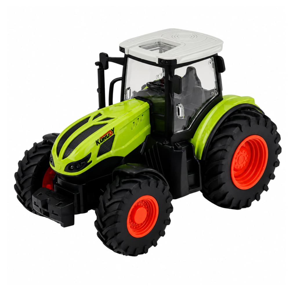 RC traktor s kiper prikolico, luči, zvoki, zelen, 1:24 4