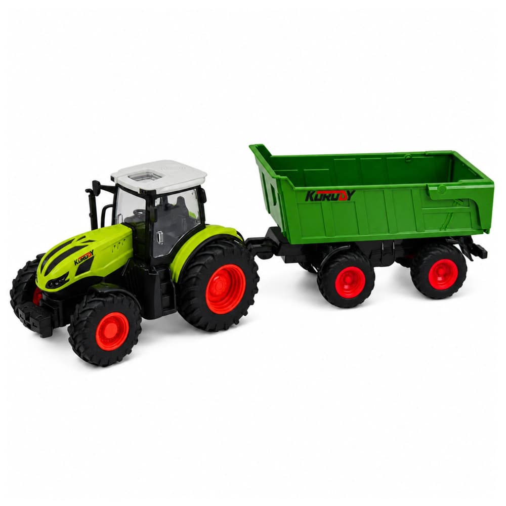 RC traktor z kiper prikolico, LED luči, 1:24 2