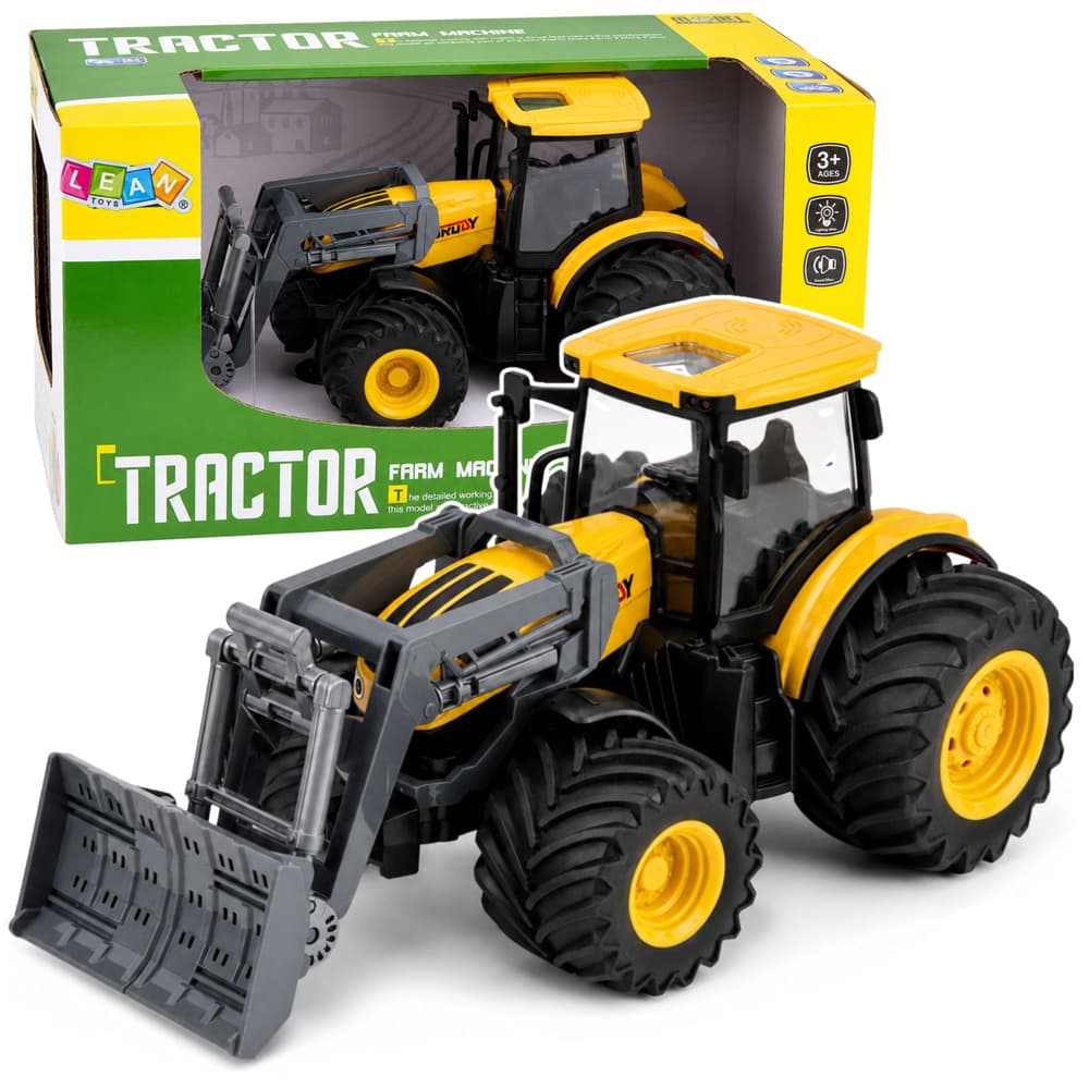 Kmetijski Traktor s Pobočnikom, Luči, Zvoki (Rumena, 1:24)