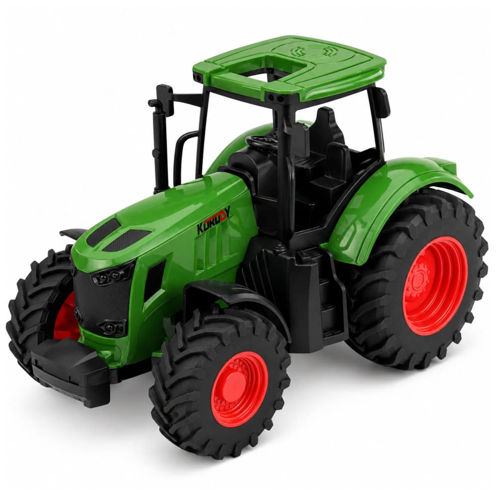 Kmetijski traktor LEAN TOYS 1:24, gumijasta kolesa, zelena 2