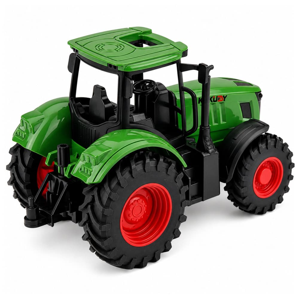 Kmetijski traktor LEAN TOYS 1:24, gumijasta kolesa, zelena 4