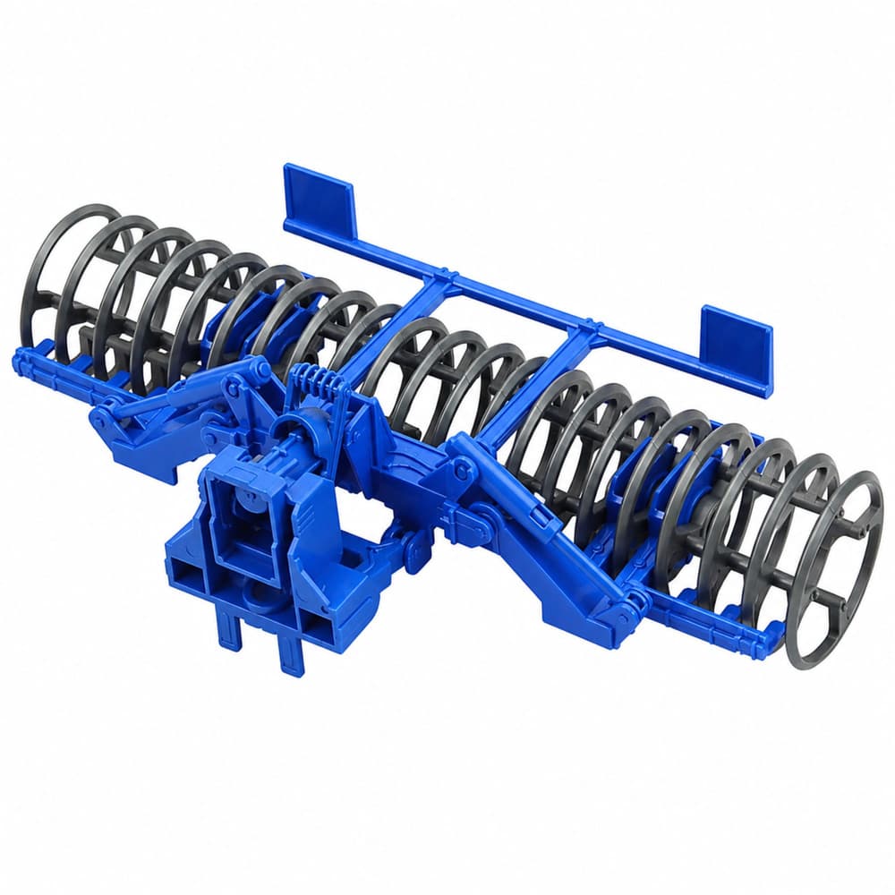 LEAN TOYS Traktor kmetijski z valjem, zelen 1:24 5