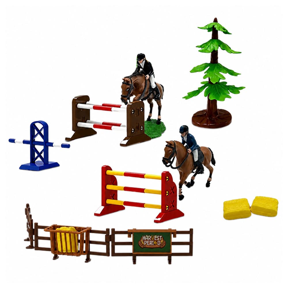 LEAN TOYS Set Farma, Konjski Hlev, Prečki, Figurice, 69 el. 3