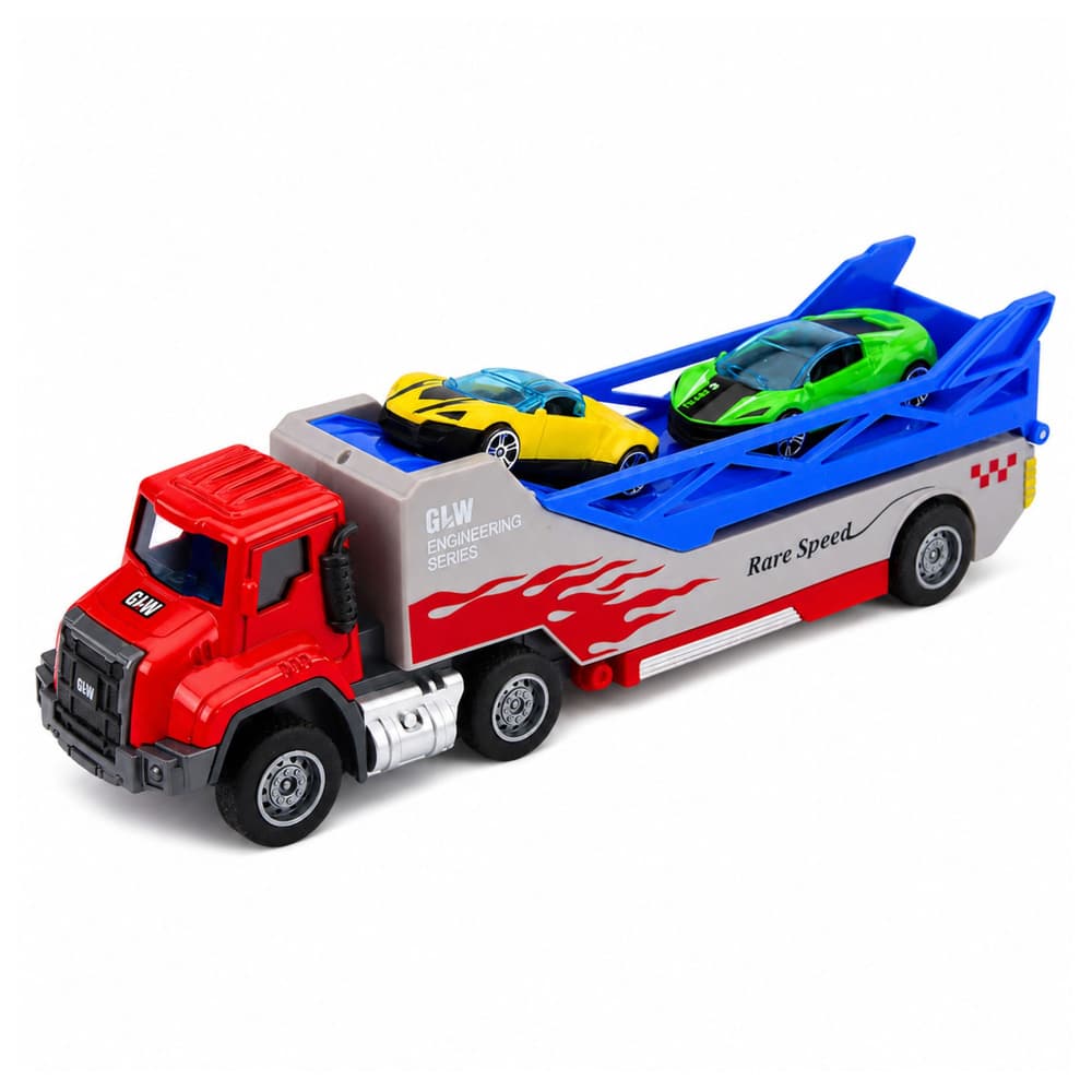Tovornjak transporter LEAN TOYS 1:55, z avtomobilčki 3