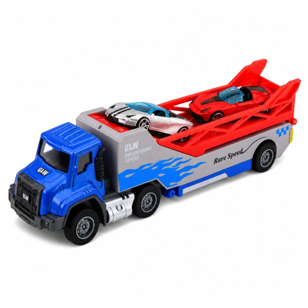 Tovornjak transporter LEAN TOYS 1:55, z avtomobilčki 4