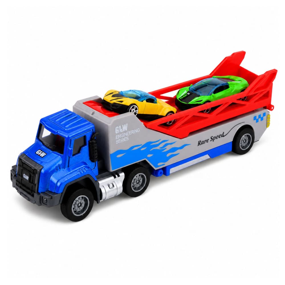 Tovornjak transporter LEAN TOYS 1:55, z avtomobilčki 5