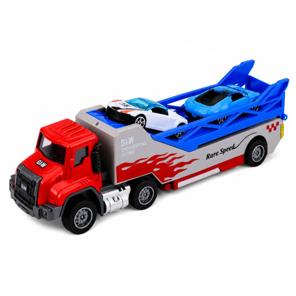 Tovornjak transporter LEAN TOYS 1:55, z avtomobilčki 6