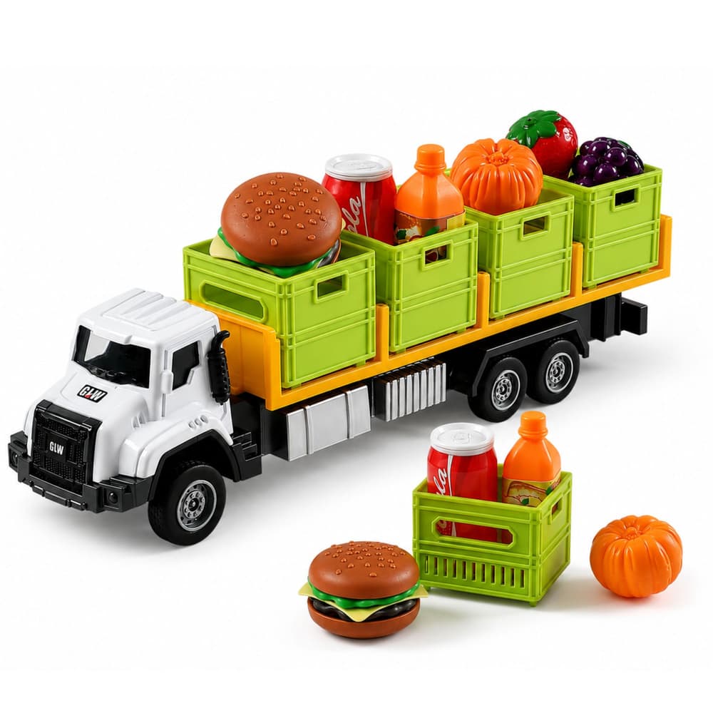 Tovornjak LEAN TOYS za živila, zeleni 1:55 2