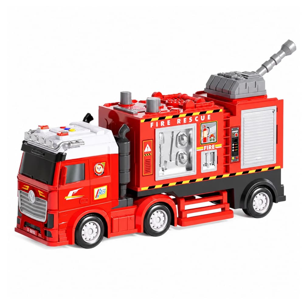 Gasilsko vozilo LEAN TOYS z vodno topom, luči, zvoki 2