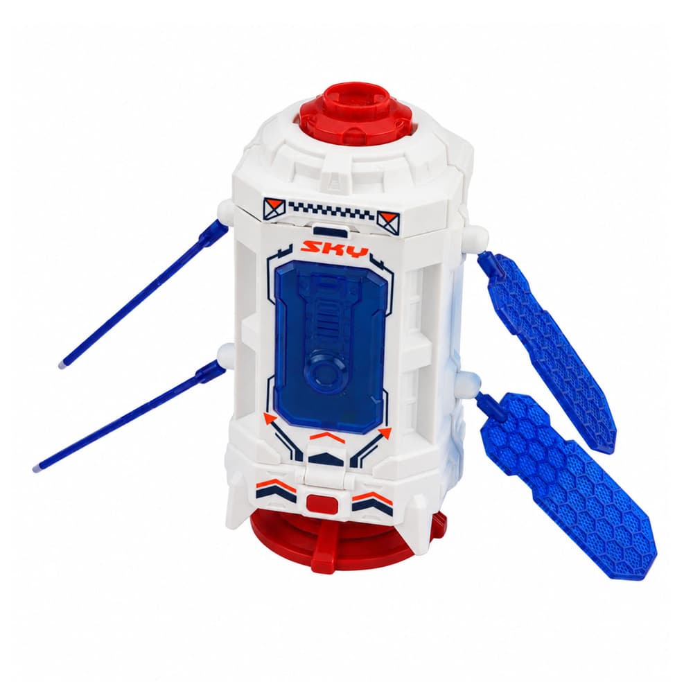 LEAN TOYS Komplet vesoljsko plovilo, satelit, kapsula in astronaut 2
