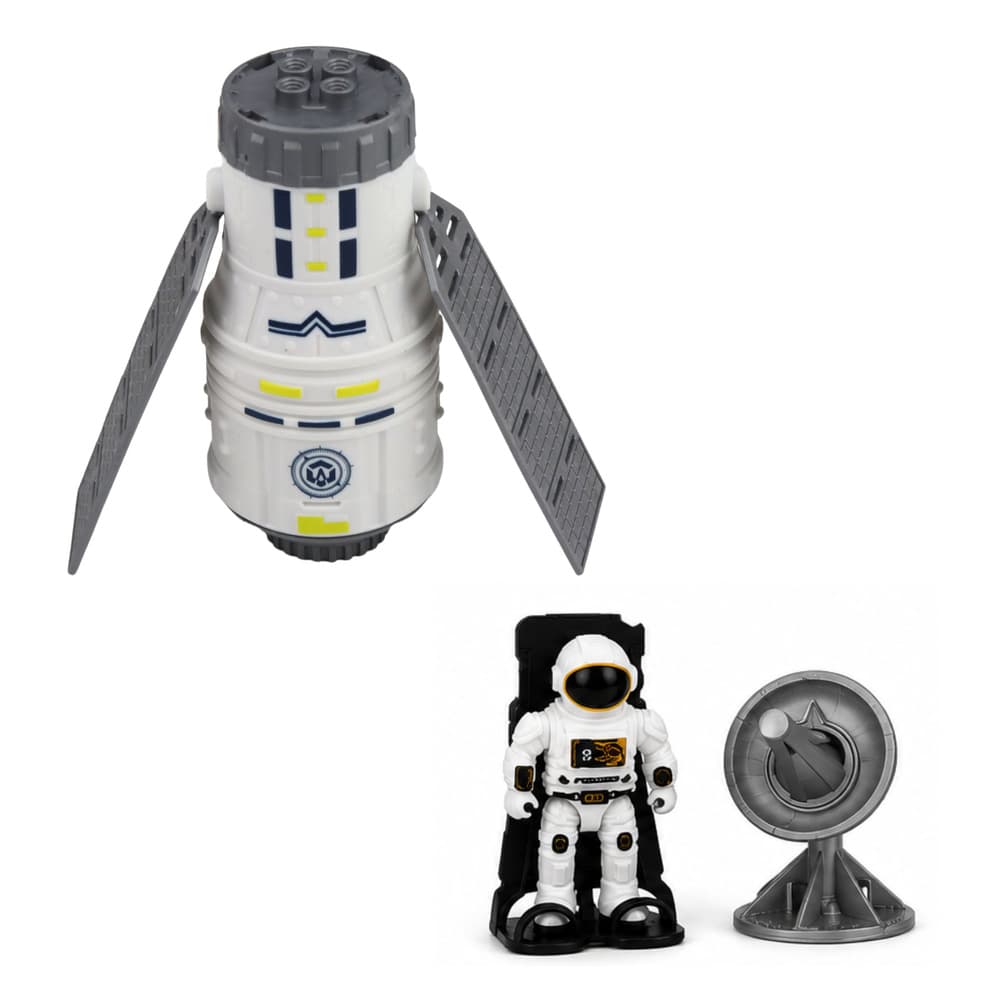 LEAN TOYS Komplet vesoljsko plovilo, satelit, kapsula in astronaut 5