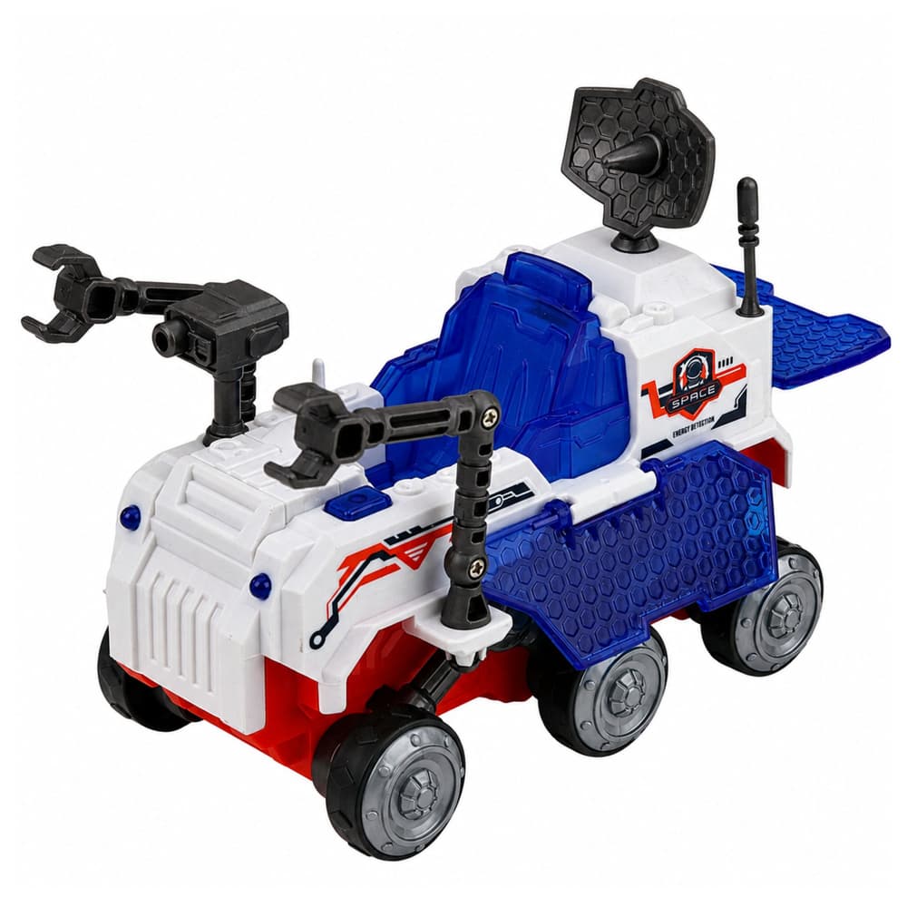 LEAN TOYS Komplet vesoljski raketoplan, raketa, vozilo in astronaut 2