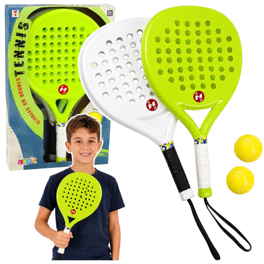 Set za plažni tenis LEAN TOYS, paletke z dvema penastima žogama