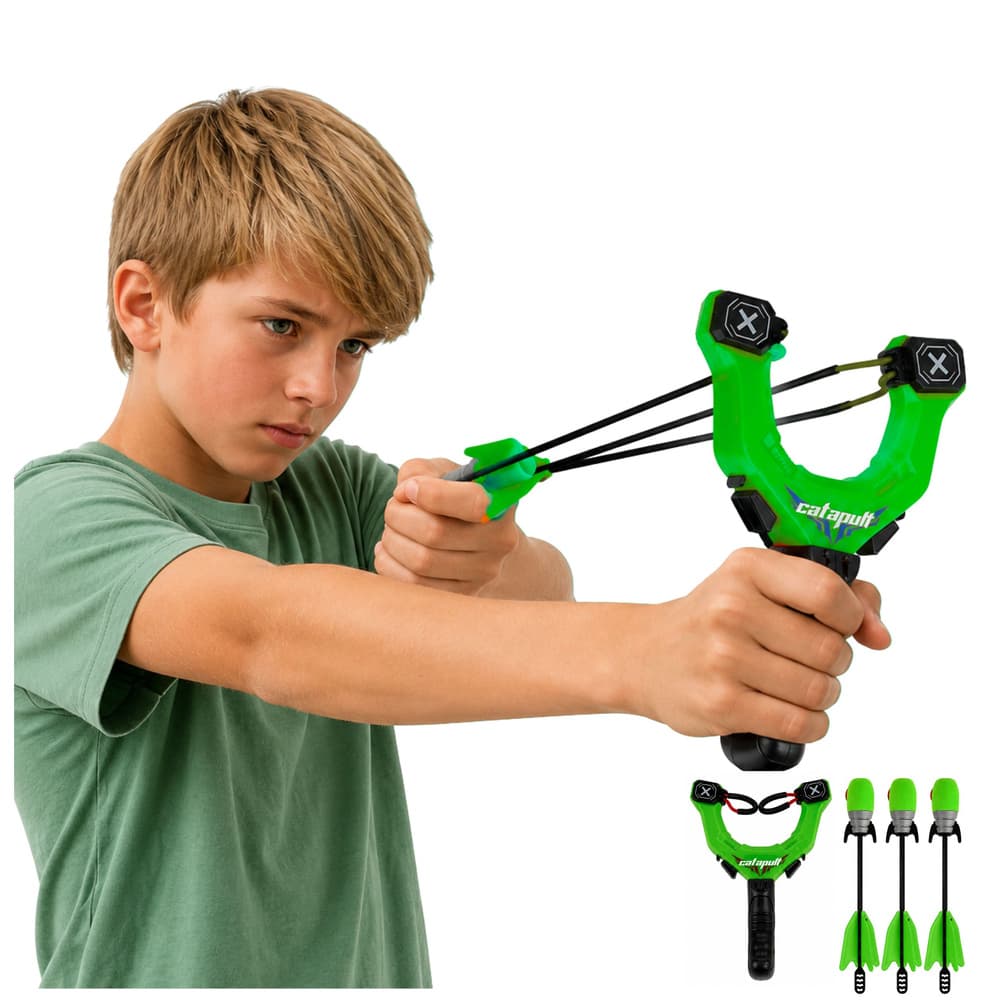 Lovski lok s piskičimi puščicami LEAN TOYS, zeleni 3
