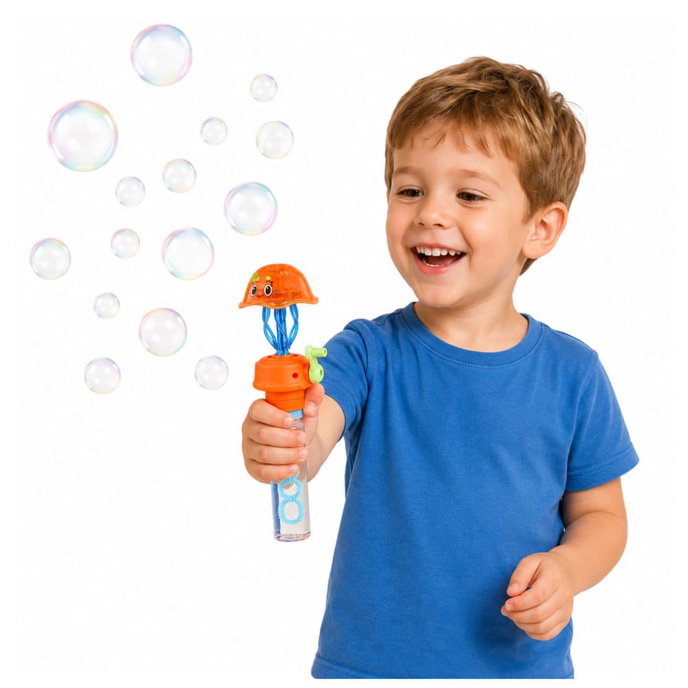 Mehurčki LEAN TOYS v obliki meduze s svetlobo LED 2