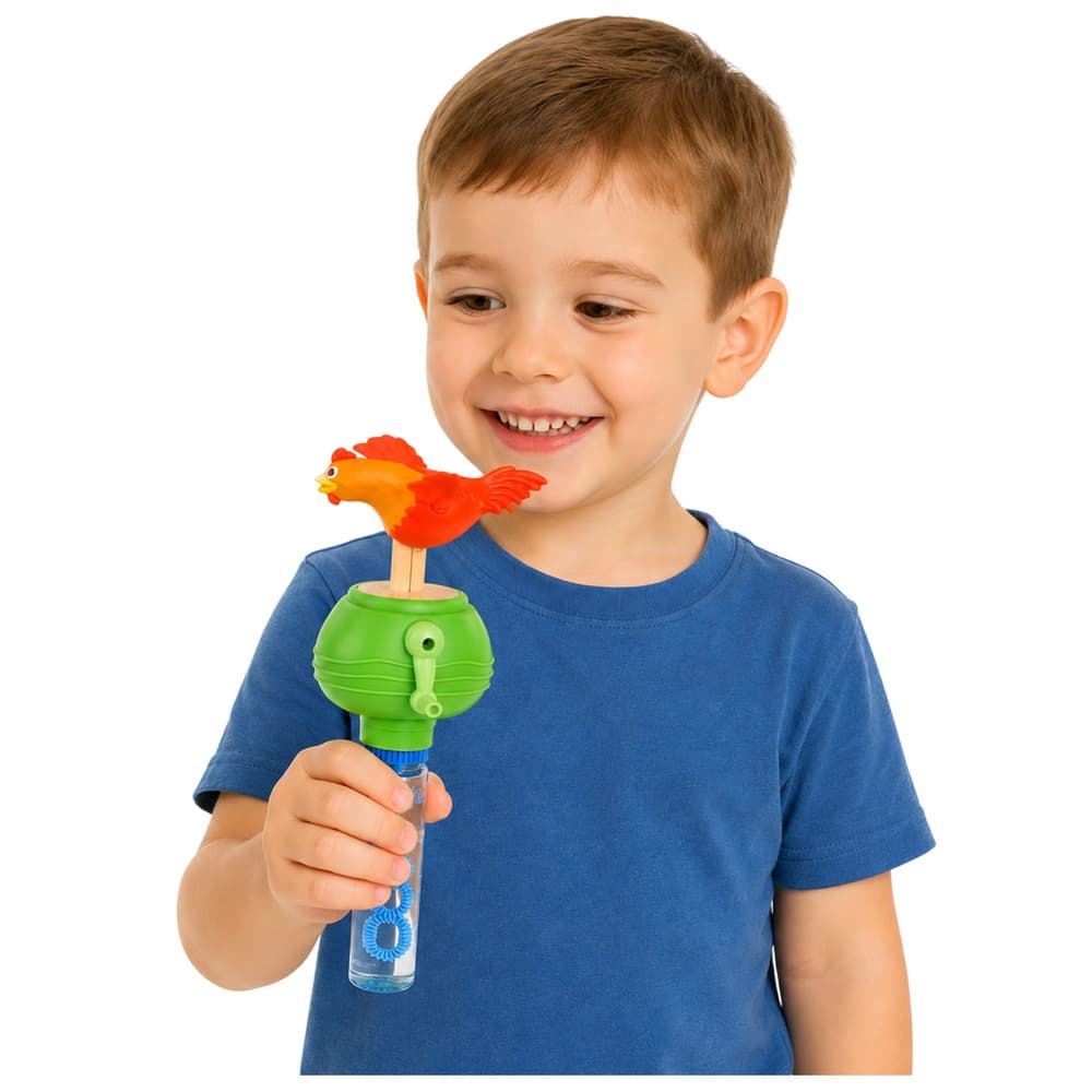 Mehurčki LEAN TOYS s kokošjo, premikajočimi krili in pisalom 2