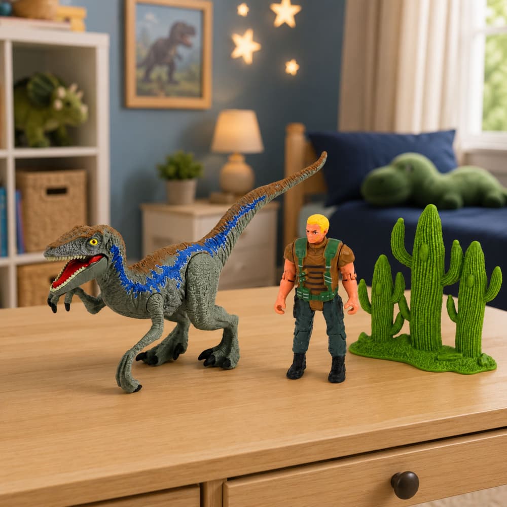 Set Dinozaver Lovec z gibljivimi figurami, dodatki 4