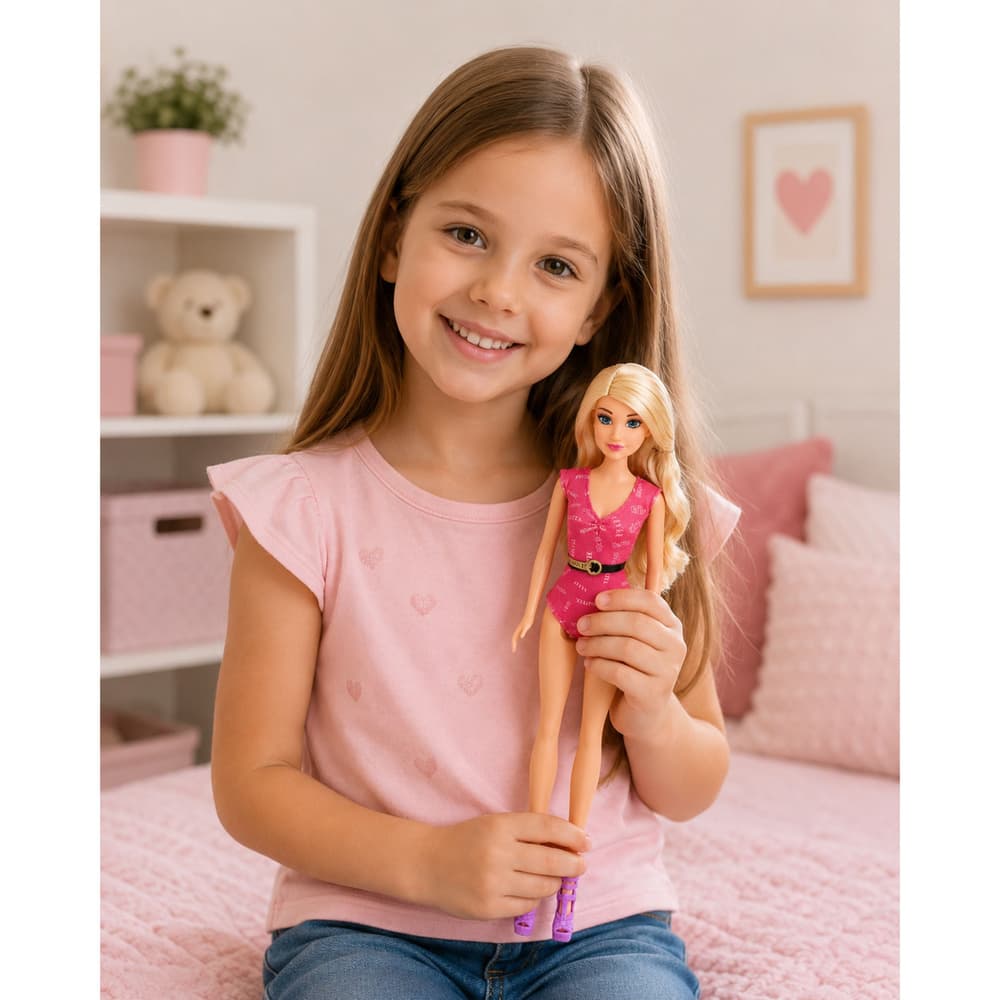 LEAN TOYS Lutka Anlily Plażowiczka s plažnimi dodatki 2