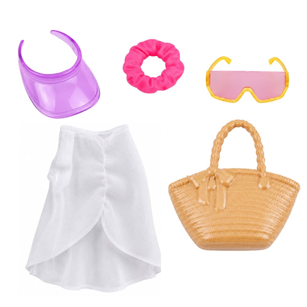 LEAN TOYS Lutka Anlily Plażowiczka s plažnimi dodatki 5