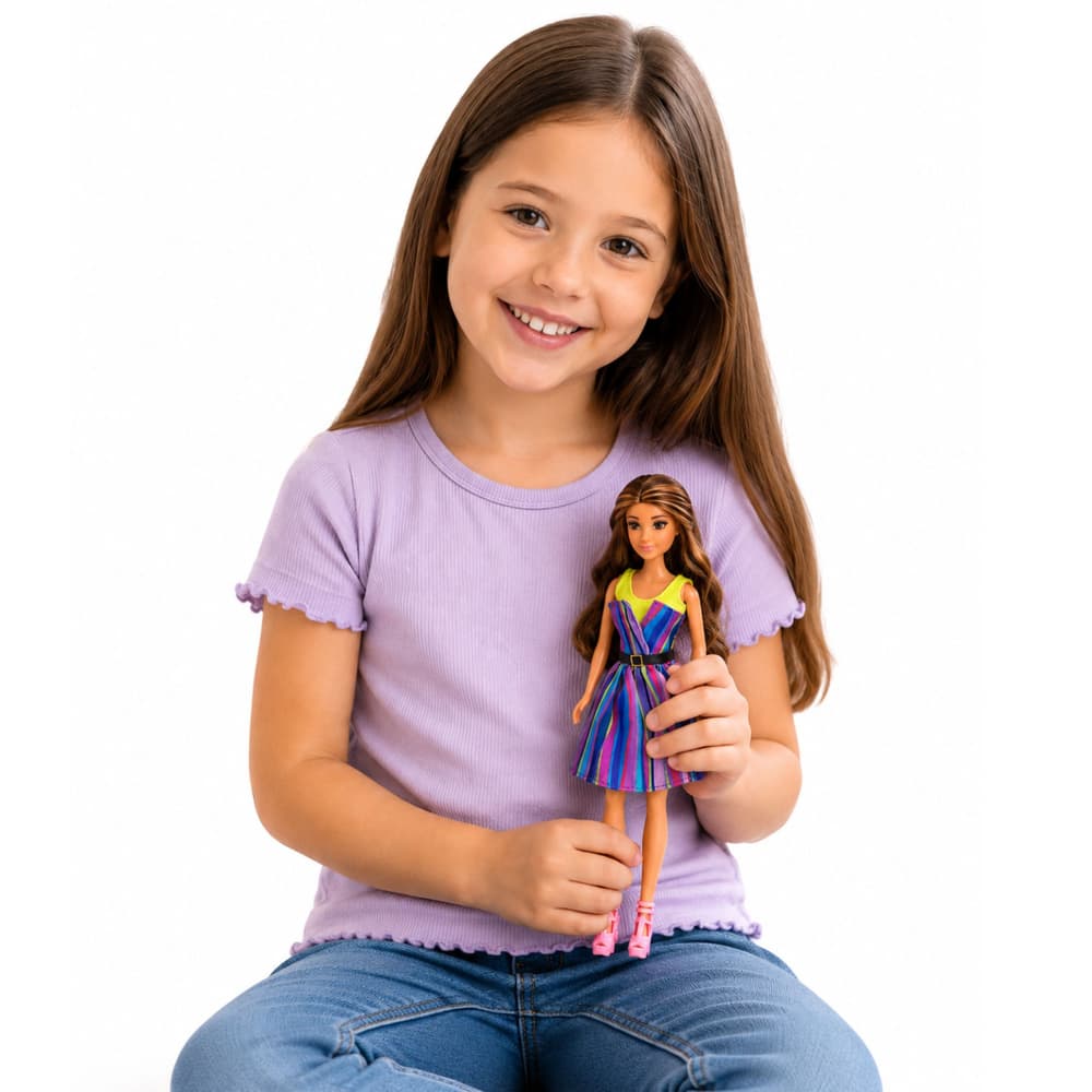 LEAN TOYS Lutka Anlily Modna oblikovalka z dodatki 2