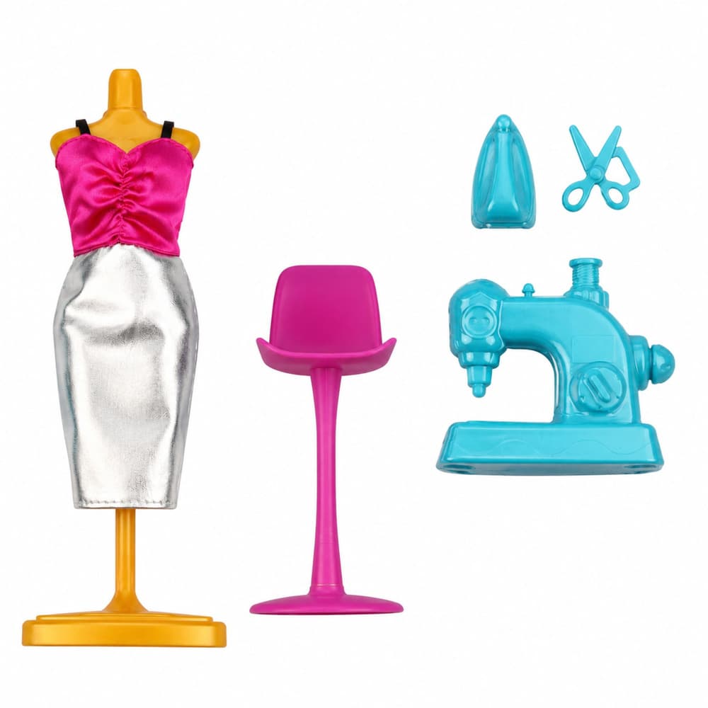 LEAN TOYS Lutka Anlily Modna oblikovalka z dodatki 4