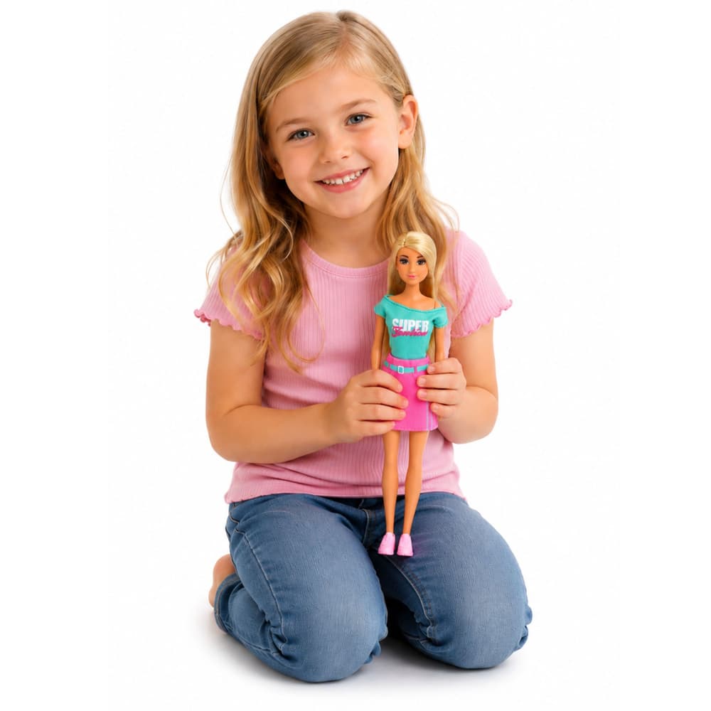 LEAN TOYS Lutka Anlily s psičkom in dodatki za nego 2