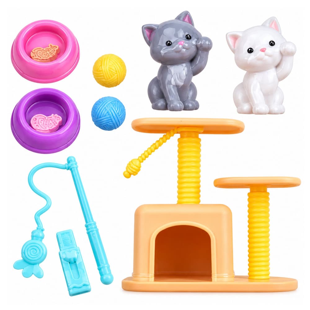 LEAN TOYS Lutka Anlily z mucki in dodatki 4