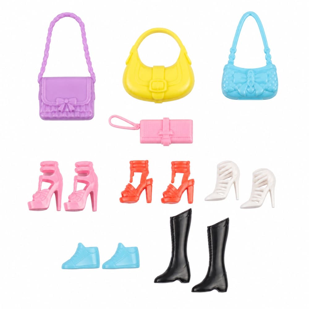 LEAN TOYS Lutka Anlily Modna v roza obleki z dodatki 4