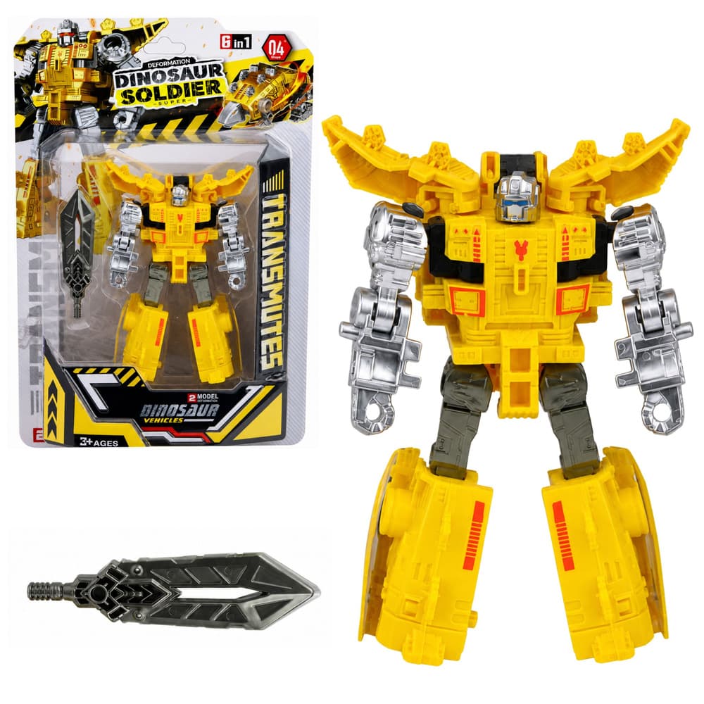 Robot Dinozaver 2v1 LEAN TOYS, premični elementi, figurica 3
