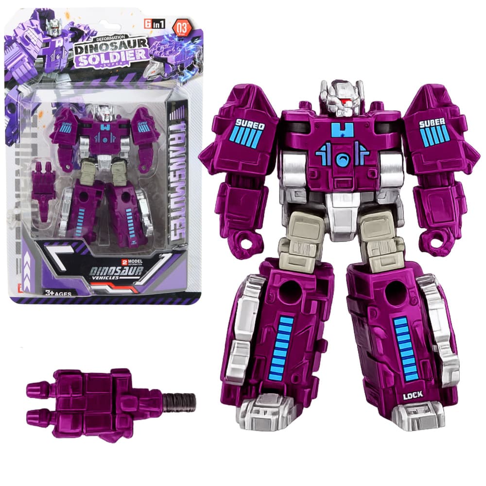 Robot Dinozaver 2v1 LEAN TOYS, premični elementi, figurica 4