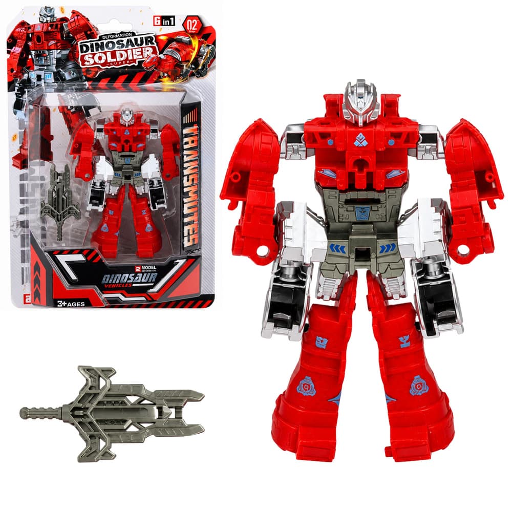 Robot Dinozaver 2v1 LEAN TOYS, premični elementi, figurica 8