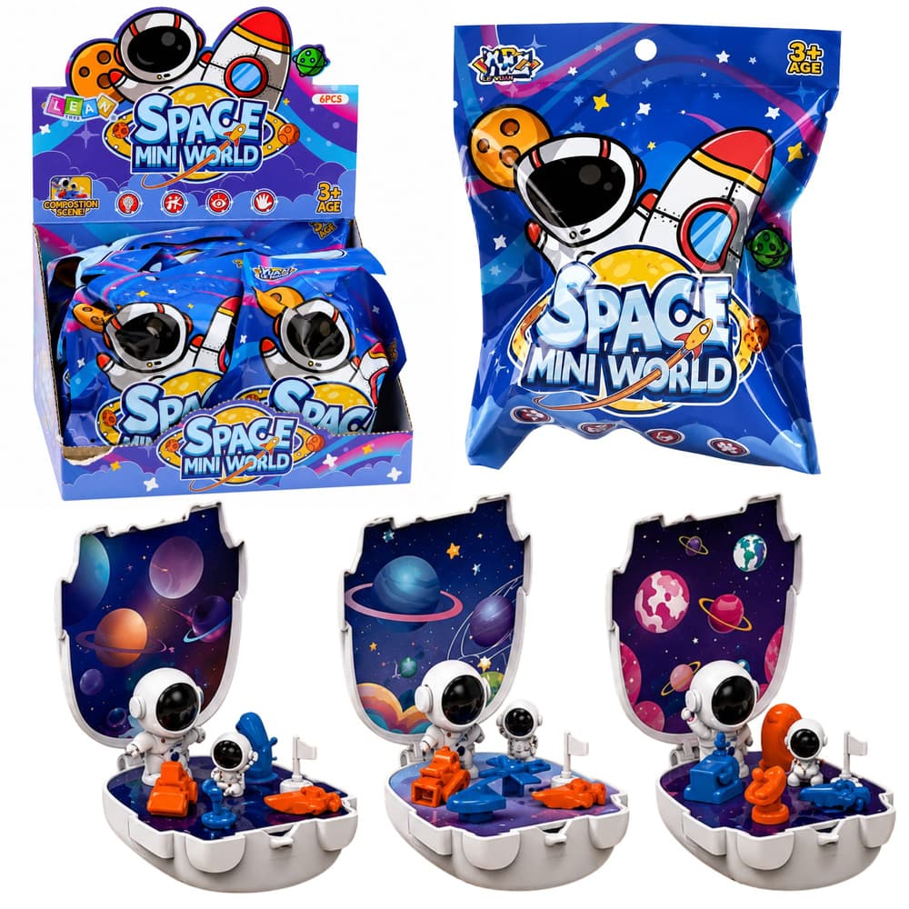 Mini Baza Space Mini World figurica kozmonavta, vesoljski komplet z mini baz
