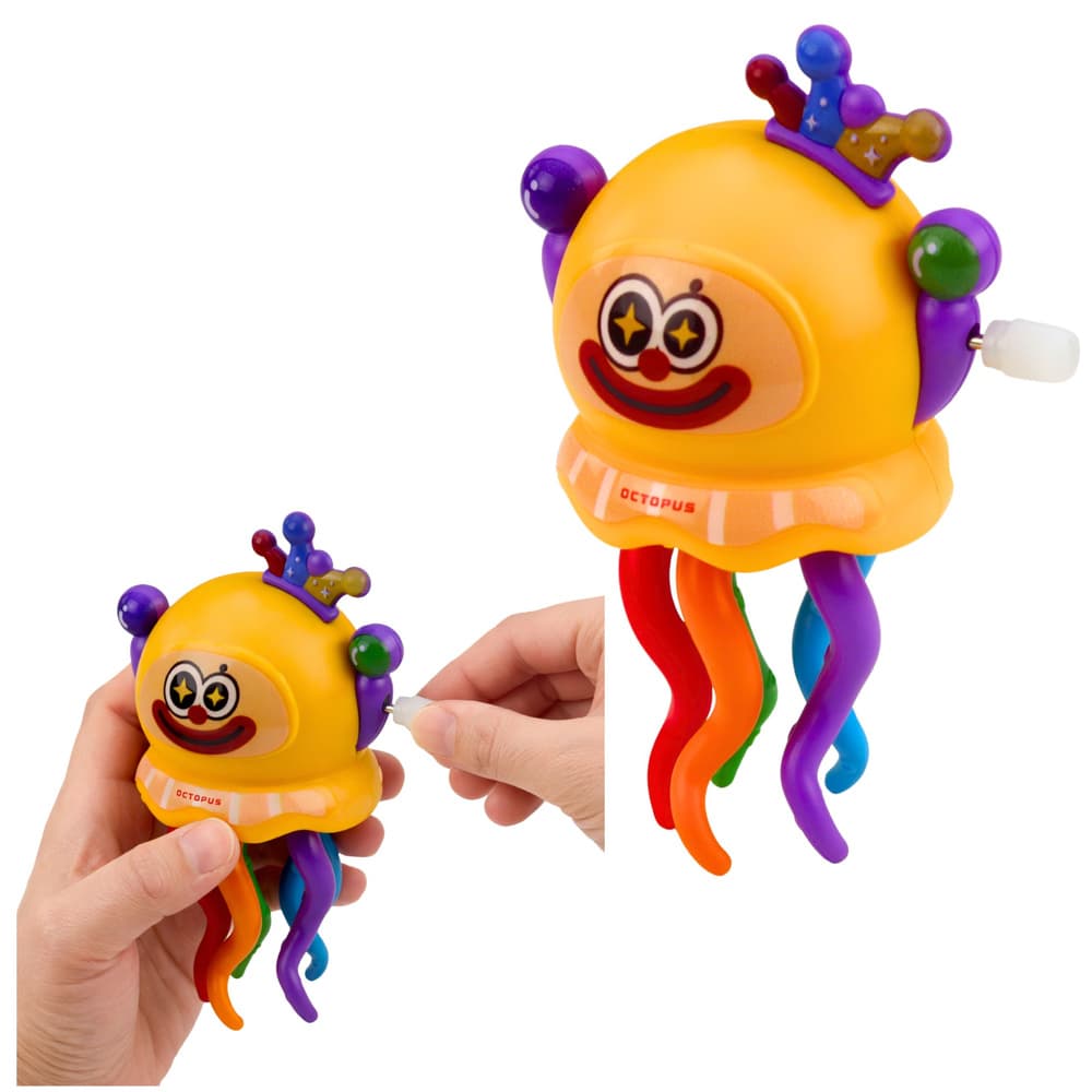 Natočna igrača Lean Toys - Ośmiornica klaun (igrača na navijanje) 2