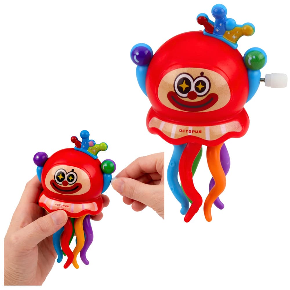 Natočna igrača Lean Toys - Ośmiornica klaun (igrača na navijanje) 3